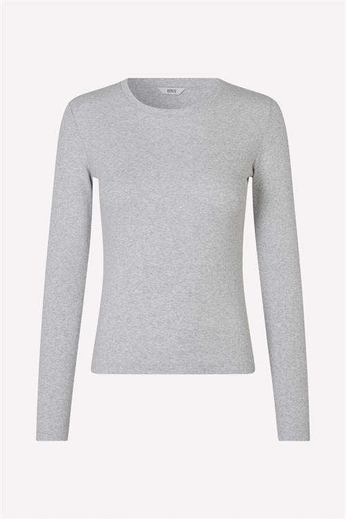 ENALLY LS O-N TEE LIGHT GREY MEL